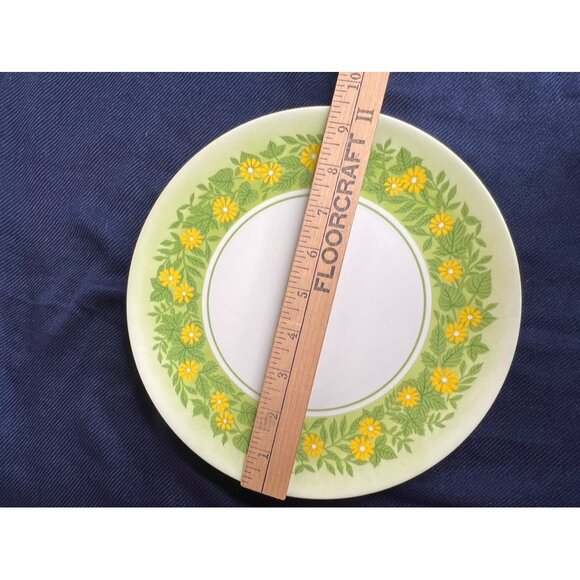 Vintage Lenox Ware Set Of 4 Yellow Daisy Pattern Melamine Plates 9-1/2" READ - Picture 16 of 16